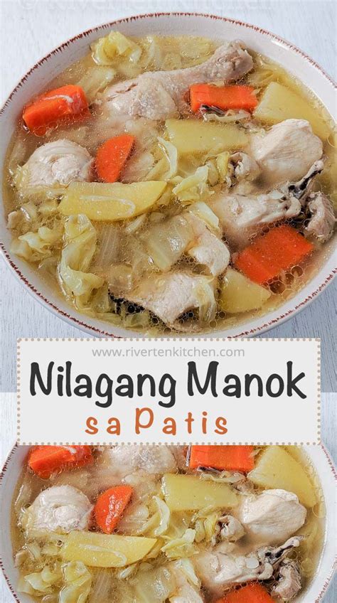 recipe for nilagang manok|Nilagang Manok sa Patis (Chicken Soup with Fish .